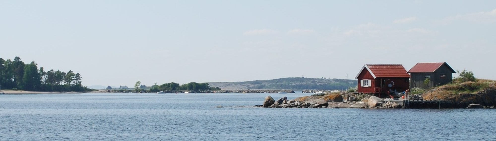 Bilde av kystlinjen i Helgeroa